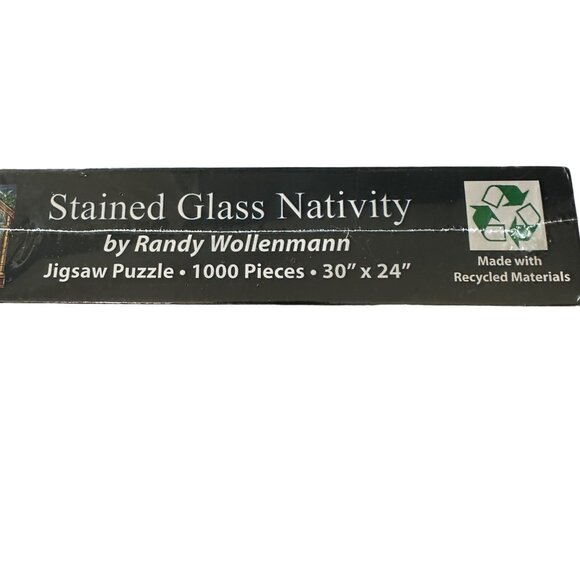 NEW SEALED Vermont Christmas Co Stained Glass Nativity 1000 pc Puzzle ages 14+ - Picture 3 of 7